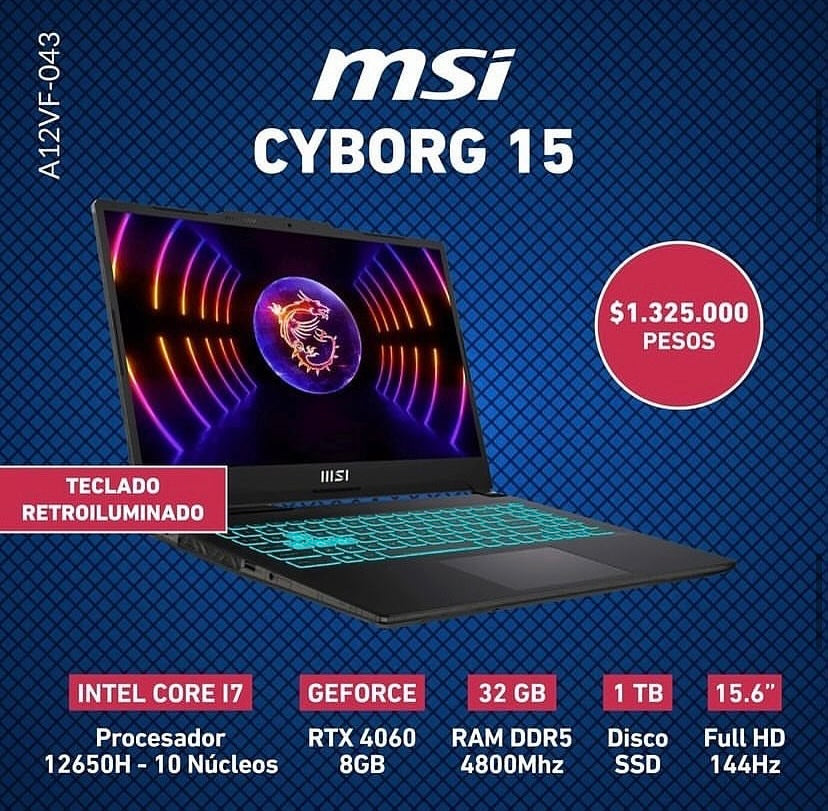 MSI CYBORG 15 A12VF-043