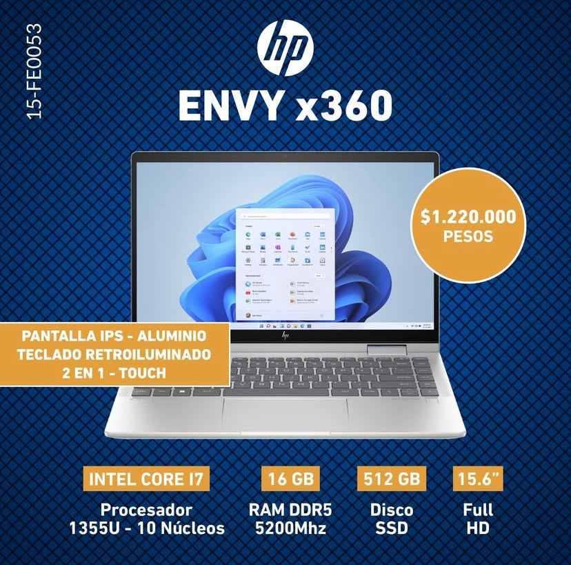 NOTEBOOK HP ENVY x360 15-FE0053