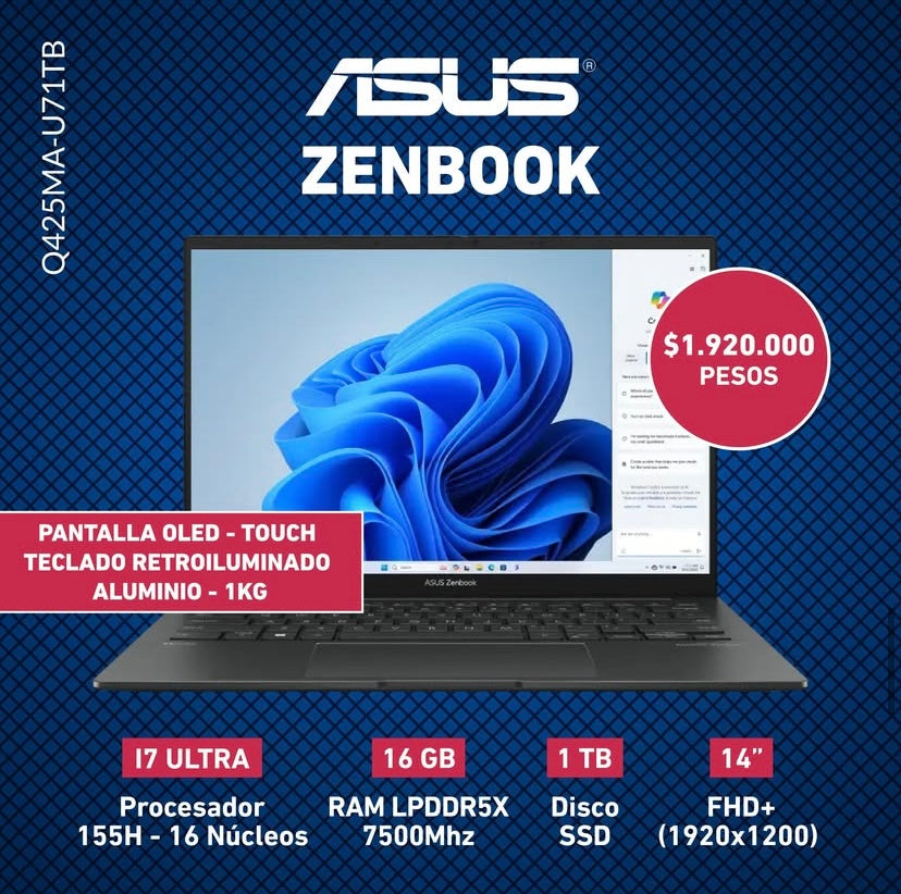ASUS ZENBOOK Q425MA-U71TB