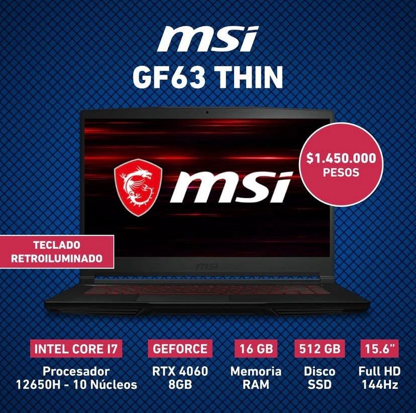 MSI GF63 THIN