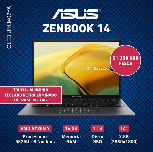ASUS ZENBOOK 14 OLED UM3402YA